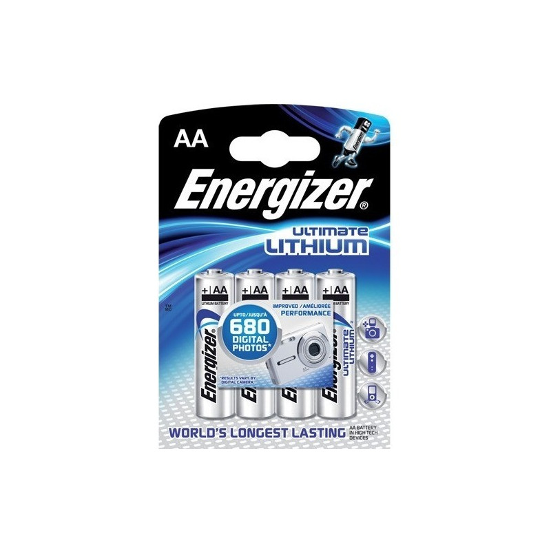 Baterie Energizer Ultimate Lithium 1,5V (AA) - 4 KS